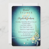 Seashells, Flowers, Gold Heart Vrijgezellenfeest Kaart (Voorkant)