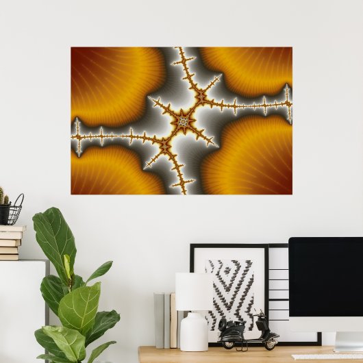 Seashells - Fractal Poster (Thuiskantoor)