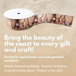 Seashells Gift Ribbon Satijnen Lint
