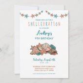 Seashells Girls Beach Verjaardag Kaart (Voorkant)