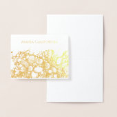 Seashells Gold Folie Kaarten (Display)