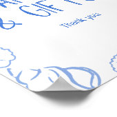 Seashells Hand getrokken Kaarten en geschenken Poster (Hoek)