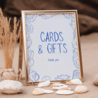 Seashells Hand getrokken Kaarten en geschenken