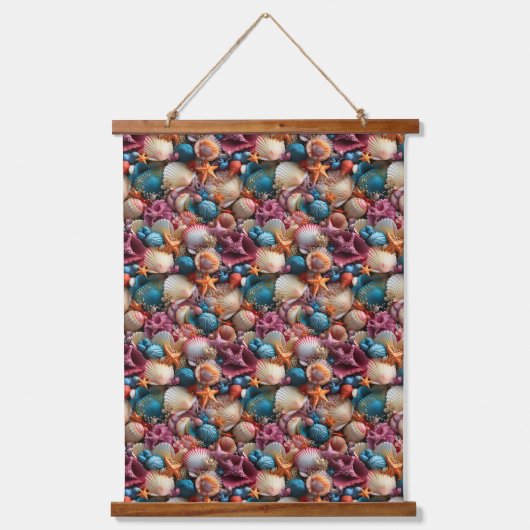 Seashells Hangend Wandkleed (Voorkant)