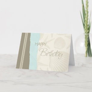 Seashells Happy Birthday Card Kaart