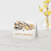 Seashells Happy Birthday Kaart (Gele Bloem)