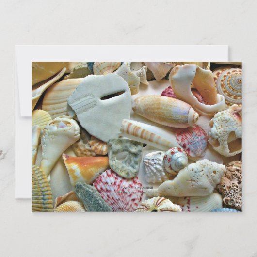  Seashells Happy Retirement Party nodigt uit Kaart (Achterkant)