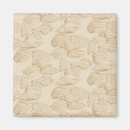 Seashells in Beige Magneet