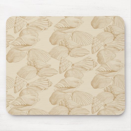 Seashells in Beige Muismat (Voorkant)