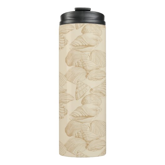 Seashells in Beige Thermosbeker (Voorkant)