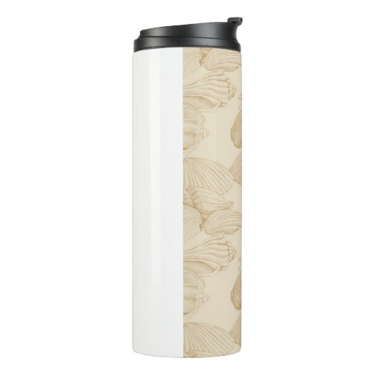 Seashells in Beige Thermosbeker (Gedraaid links)