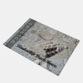 Seashells in Concrete Beach House Custom Deurmat (Schuin)