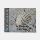 Seashells in Concrete Custom Beach House Deurmat (Voorkant)