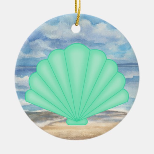 Seashells Keramisch Ornament (Voorkant)
