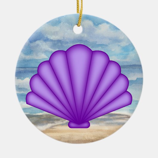 Seashells Keramisch Ornament (Voorkant)
