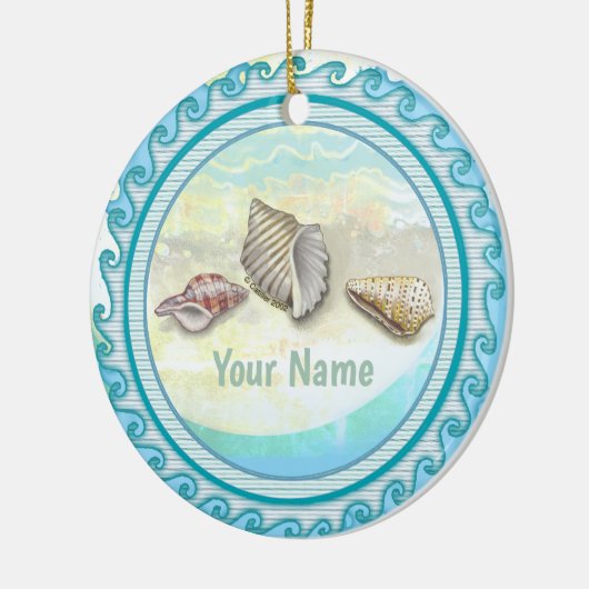 Seashells Keramisch Ornament (Links)