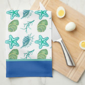 Seashells Kitchen Dish Towel Theedoek (Quarter Fold)