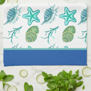 Seashells Kitchen Dish Towel Theedoek