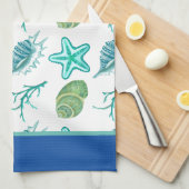 Seashells Kitchen Dish Towel Theedoek (Quarter Fold)