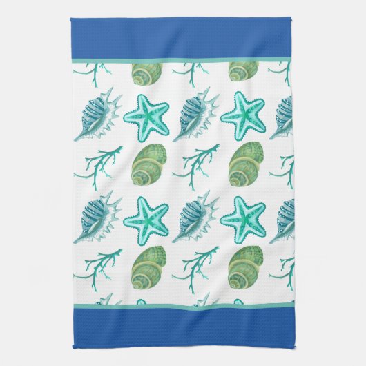 Seashells Kitchen Dish Towel Theedoek (Verticaal)