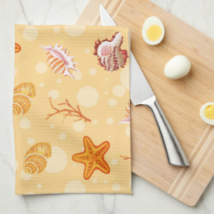 Seashells Kitchen Dish Towel Theedoek