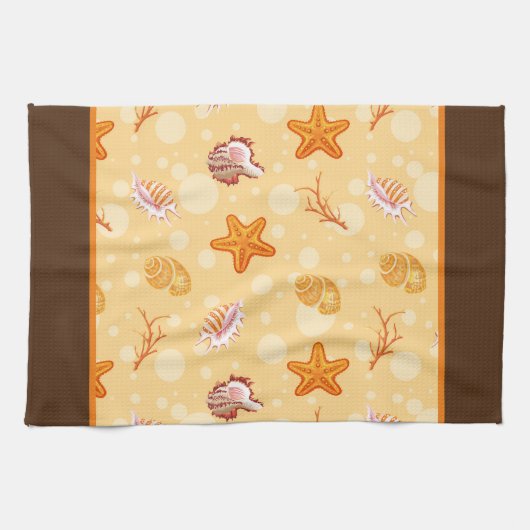Seashells Kitchen Dish Towel Theedoek (Horizontaal)