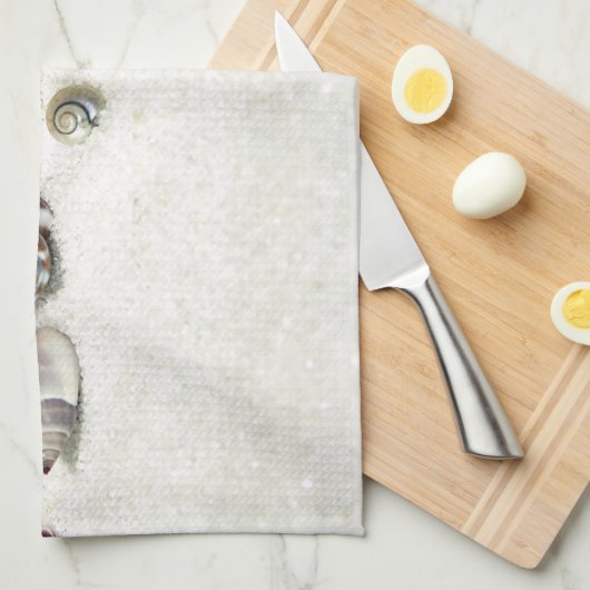 Seashells Kitchen Towel Theedoek (Quarter Fold)