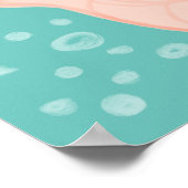 Seashells Life is een Beetje Roze Schelpjes Illust Poster (Hoek)