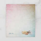 Seashells Living Zeeen Wedding Escort Place Cards Plaatskaartje (Buitenkant ongevouwen)