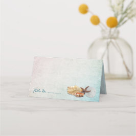 Seashells Living Zeeen Wedding Escort Place Cards Plaatskaartje