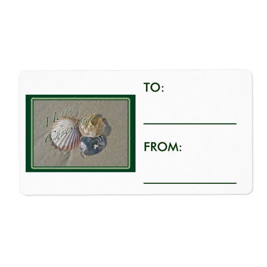 Seashells Merry Kerstseries Etiket (Voorkant)