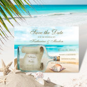Seashells Message in a Bottle | Nautical Wedding Save The Date