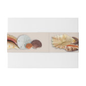 Seashells Monogram Initialen bruiloft Uitnodigingen Wikkel (Achterkant Voorbeeld)
