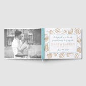 Seashells Nautical Beach Weddenfoto Gastenboek (Volledig)