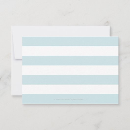 Seashells Nautical Beach Wedding RSVP Tan/Aqua (Achterkant)
