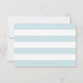 Seashells Nautical Beach Wedding RSVP Tan/Aqua Kaartje (Achterkant)