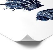Seashells Navy Blue Decor Poster (Hoek)