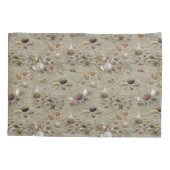 Seashells Nestled in Beach Sand Kussensloop (Achterkant)