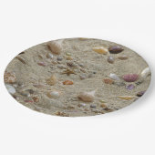 Seashells Nestled in Beach Sand Papieren Bordje (Gekanteld)