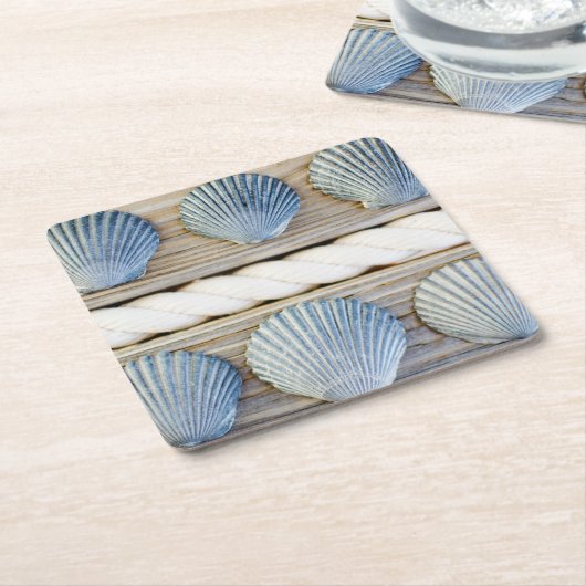 Seashells | New York City Kartonnen Onderzetters (Schuin)