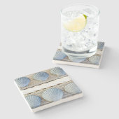 Seashells | New York City Stenen Onderzetter (Zijkant)