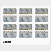 Seashells | New York City Vierkante Sticker (Vel)