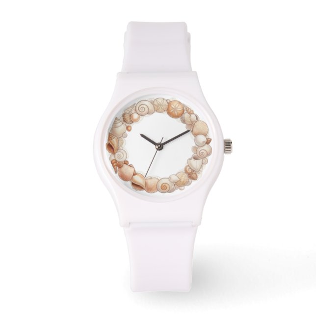 Seashells - Ocean themed  Horloge (Voorkant)