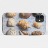 Seashells op ankerachtergrond Case-Mate iPhone case (Achterkant (horizontaal))