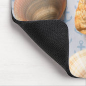 Seashells op ankerachtergrond muismat (Hoek)