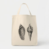 Seashells Organic Cotton Grocery Tas (Voorkant)