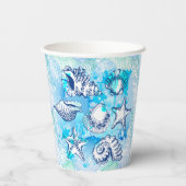 Seashells Papieren Bekers (Achterkant)