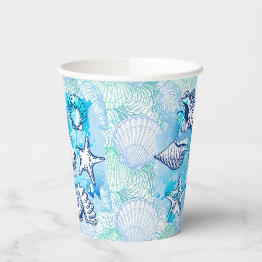 Seashells Papieren Bekers (Links)