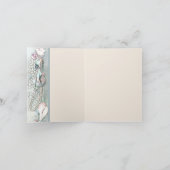 Seashells Parels Tropical Beach bedankkaart (Binnen)