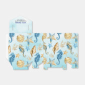 Seashells Pattern Beach Vrijgezellenfeest Bedankdoosjes (Uitgevouwen)